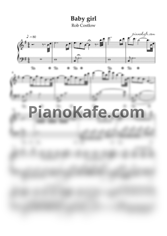 Ноты Rob Costlow - Baby girl - PianoKafe.com