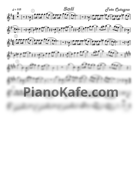 Ноты Toto Cutugno - Soli (EmGdSAX) - PianoKafe.com