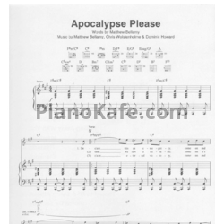 Спасибо, что зашли за нотами песни «Apocalypse please» для фортепиано, гита...