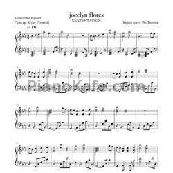 НОТЫ XXXTENTACION - Jocelyn flores - ноты для фортепиано — PianoKafe