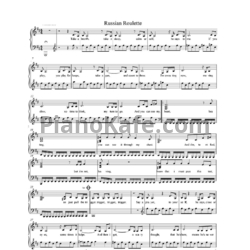 Rihanna Russian Roulette Sheet Music in F# Minor (transposable) - Download & Print - SKU: MN0080535