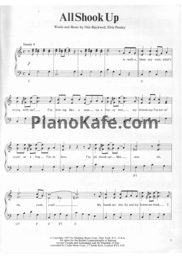 Ноты It's easy to play rock 'n' roll (Книга нот) - PianoKafe.com