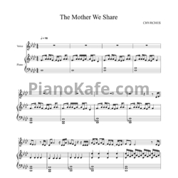 Спасибо, что зашли за нотами песни «The mother we share» для фортепиано и г...
