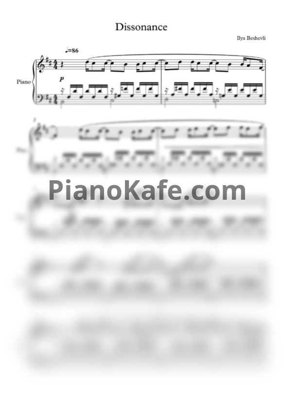 Ноты Ilya Beshevli - Touch of miracle (Songbook) - PianoKafe.com