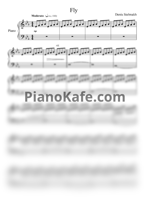 Ноты Denis Stelmakh - Fly - PianoKafe.com