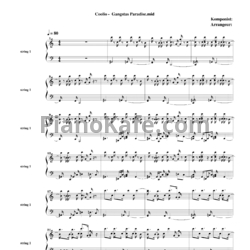 Ноты Coolio - Gangsta's paradise - предпросмотр