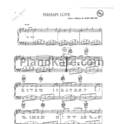 Ноты John Denver - Perhaps love - предпросмотр