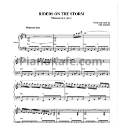Ноты The Doors - Riders on the storm (Версия 2) - предпросмотр