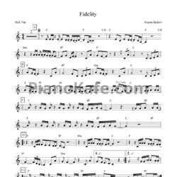 Ноты Regina Spektor - Fidelity - предпросмотр