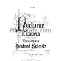 Ноты Фредерик Шопен - Ноктюрна (Op. 27 №2) для альта - предпросмотр