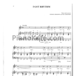 Ноты George Gershwin - I got rhythm (Версия 2) - предпросмотр