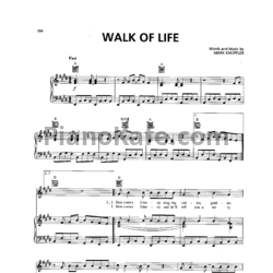 Ноты Dire Straits - Walk of life - предпросмотр