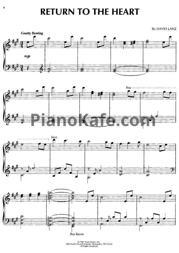Ноты David Lanz - The David Lanz collection (Книга нот) - PianoKafe.com