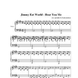 Ноты Jimmy Eat World - Hear you me - предпросмотр