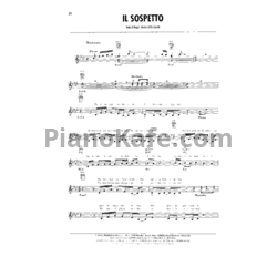 Ноты Adriano Celentano - Il sospetto - предпросмотр