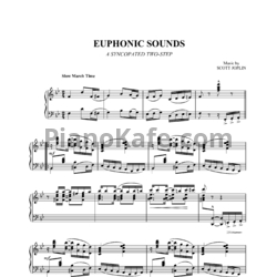 Ноты Scott Joplin - Euphonic sounds - предпросмотр