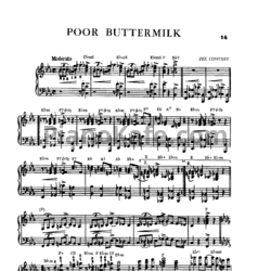 Ноты Zez Confrey - Poor buttermilk - предпросмотр