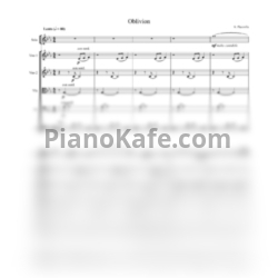 Ноты Astor Piazzolla - Oblivion (Партитура и голоса) - предпросмотр