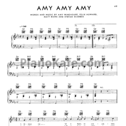 Ноты Amy Winehouse - Amy Amy Amy - предпросмотр