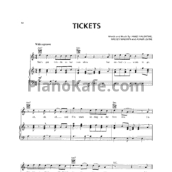 Ноты Maroon 5 - Tickets - предпросмотр