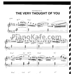 Ноты Red Garland - The very thought of you (Piano solo) - предпросмотр
