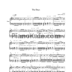 Ноты Avicii - The days - предпросмотр