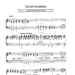 Ноты Richard Clayderman - Guantanamera - предпросмотр