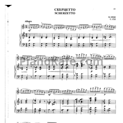 Ноты Ц. Кюи - Скерцетто - предпросмотр