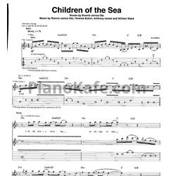 Ноты Black Sabbath - Children of the sea (Guitar tabs & Voice) - предпросмотр