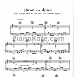 Ноты Enya - Storms in Africa - предпросмотр