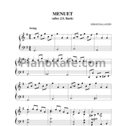 Ноты Сергей Баландин - Менуэт - предпросмотр
