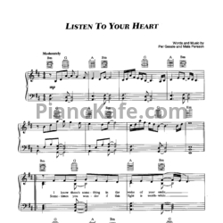 Ноты Roxette - Listen to your heart