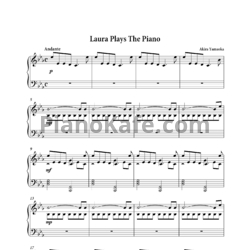Ноты Akira Yamaoka - Laura plays the piano - предпросмотр