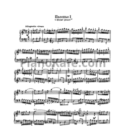 Ноты И. Бах - Сюита №5 (e-moll). Пасспье I (В форме рондо) - предпросмотр