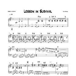 Ноты Joni Mitchell - Lesson in survival - предпросмотр