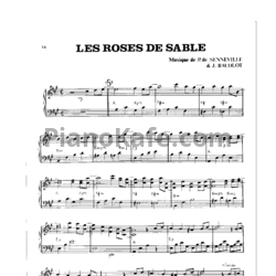 Ноты Paul de Senneville - Les roses de sables - предпросмотр