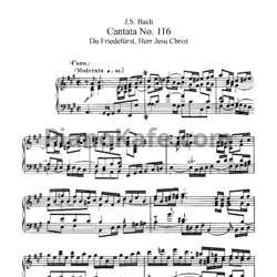 Ноты И. Бах - Кантата №116 "Du friedefurt, herr jesu christ" (BWV 116) - предпросмотр