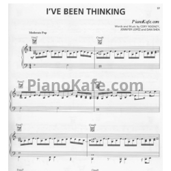 Ноты Jennifer Lopez - I've been thinking - предпросмотр
