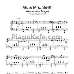 Ноты John Powel - Mr. & Mrs. Smith (Assassin's tango) - предпросмотр