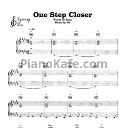 Ноты U2 - One step closer - предпросмотр