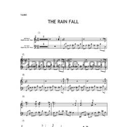 Ноты Yanni - The rain fall - предпросмотр