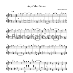 Ноты Thomas Newman - Any other name - предпросмотр