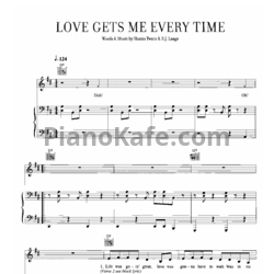 Ноты Shania Twain - Love gets me every time