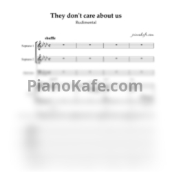 Ноты Rudimental feat. Maverick Sabre & Yebba - They don't care about us (Партитура) - предпросмотр