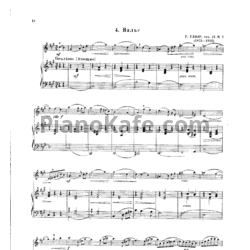 Ноты Рейнгольд Глиэр - Вальс (Соч. 45 №2) - предпросмотр