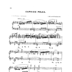 Ноты Луи Моро Готшалк - Caprice-Polka (Op. 79) - предпросмотр
