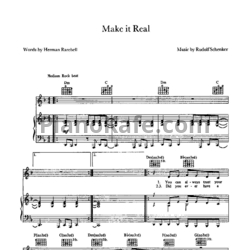 Ноты Scorpions - Make it real - предпросмотр