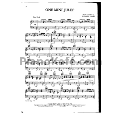 Ноты Ray Charles - One mint julep - предпросмотр