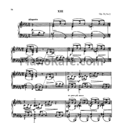 Ноты Сергей Рахманинов - Прелюдия (Oр. 32, №2) b-moll - предпросмотр