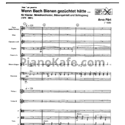 Ноты Арво Пярт - Wenn Bach Bienen gezüchtet hätte - предпросмотр